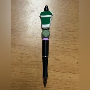 Coffee Cup Beaded Pen